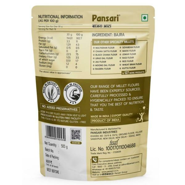 Bajra Flour Nutritional Value Per 100g Besto Blog