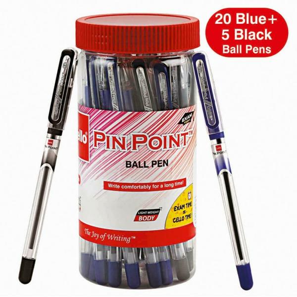 Bic Cello Pinpoint Blue Ballpoint Pen (Jar of 25) JioMart