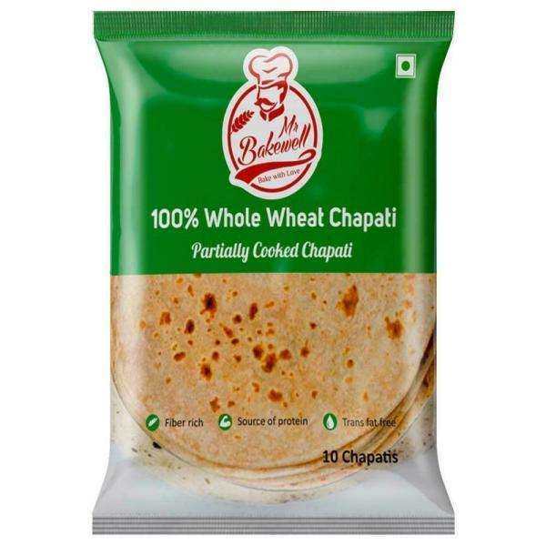 Mr Bakewell Whole Wheat Chapati 450 g (Pack of 10) JioMart