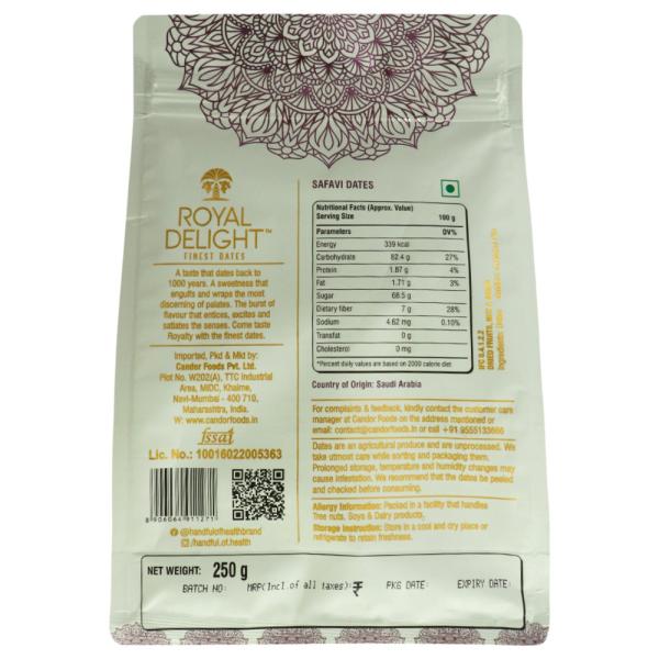 Royal Delight Safavi Dates 250 g JioMart