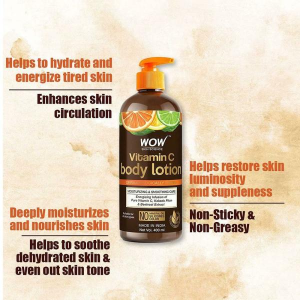 WOW Skin Science Vitamin C Body Lotion 400 ml JioMart