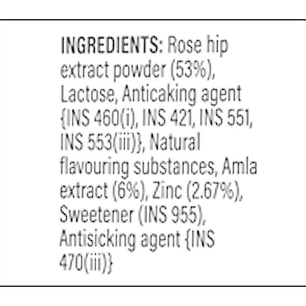Patanjali Nutrela Natural Vitamin C + Zinc Chewable 60 tablets JioMart