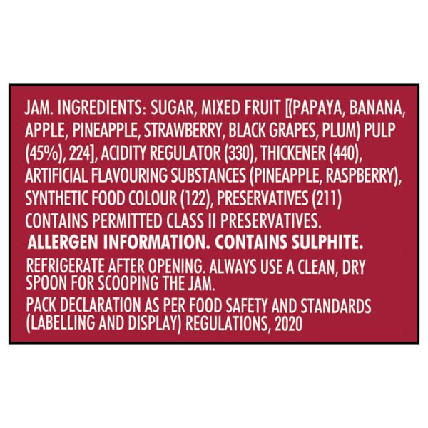 Snac tac Mixed Fruit Jam 500 g JioMart
