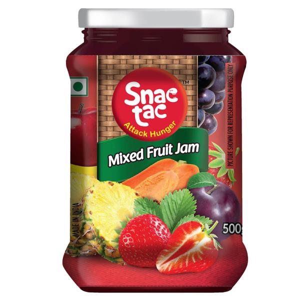 Snac tac Mixed Fruit Jam 500 g JioMart