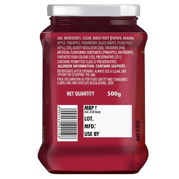 Snac tac Mixed Fruit Jam 500 g JioMart