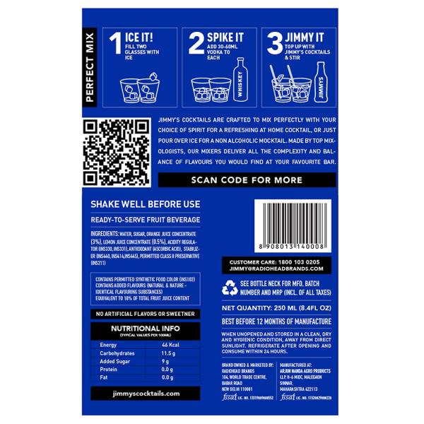 Jimmy's Cocktail Whiskey Sour Mix 250 ml JioMart