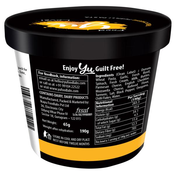 Yu Three Cheese Instant Pasta Bowl 65 g JioMart