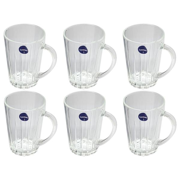 Luminarc Lance Glass Mug 250 ml (Set of 6) JioMart