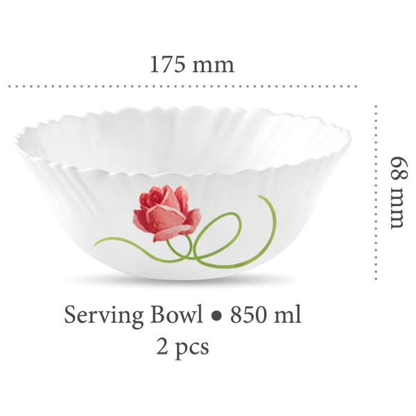 La Opala Novo Dainty Swirls Opalware Dinner Set (35 pcs) JioMart