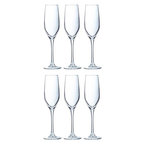 Luminarc Stem Glass Flute Set 160 ml (6 pcs) JioMart