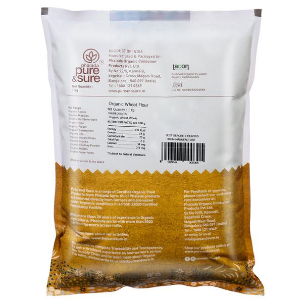 Phalada Pure & Sure Organic Wheat Flour 1 kg JioMart