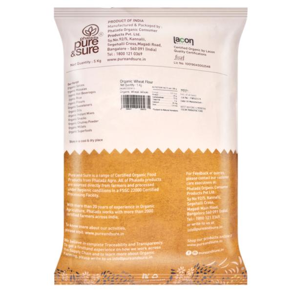 Phalada Pure & Sure Organic Wheat Flour 5 kg JioMart