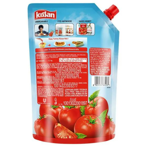 Kissan Fresh Tomato Ketchup 1.2 kg JioMart