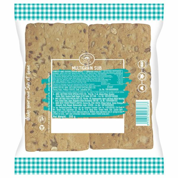 English Oven Sub Multigrain Sandwich Bread 200 g JioMart