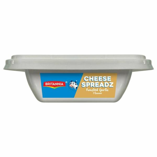 Britannia Roasted Garlic Cheese Spreadz 100 g (Container) JioMart