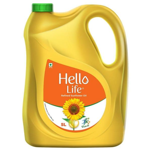 Hello Life Refined Sunflower Oil 5 L JioMart