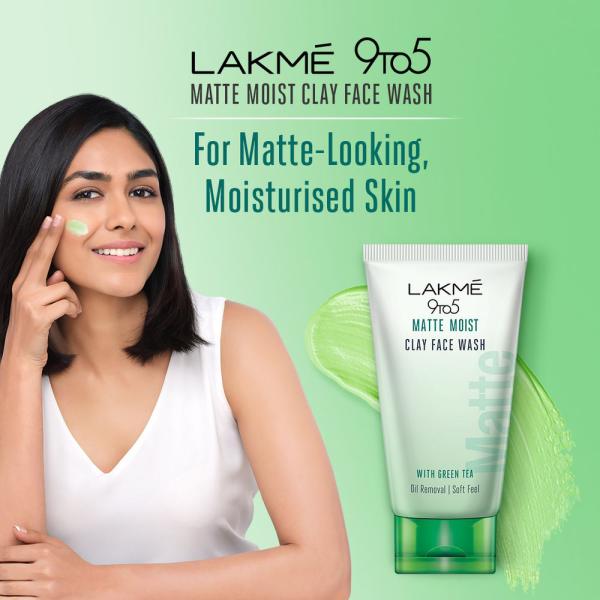 Lakme 9 to 5 Matte Moist Clay & Green Tea Face Wash 100 g JioMart