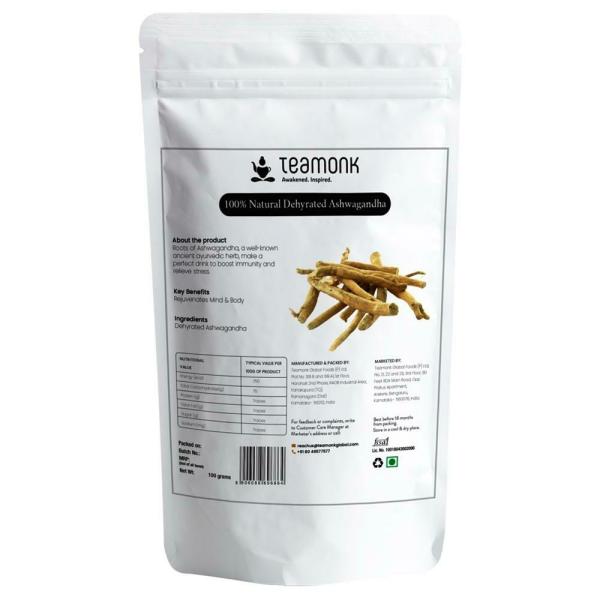 Teamonk Dehydrated Ashwagandha Herbal Tea 100 g JioMart