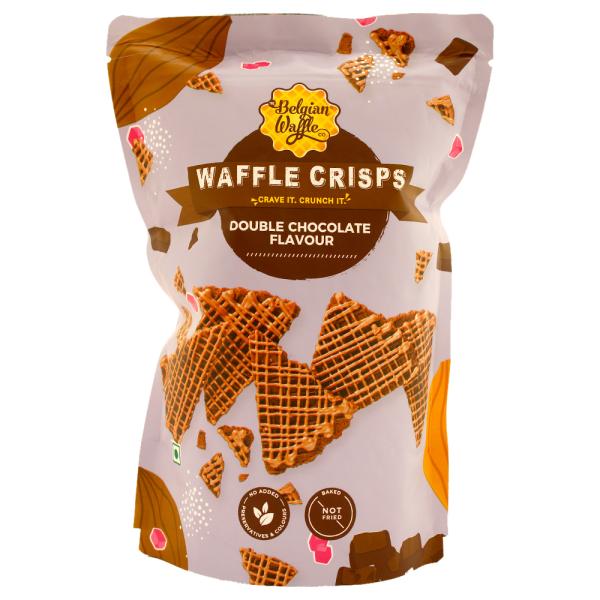 The Belgian Waffle Co. Crisps Double Chocolate Flavour 90 g JioMart