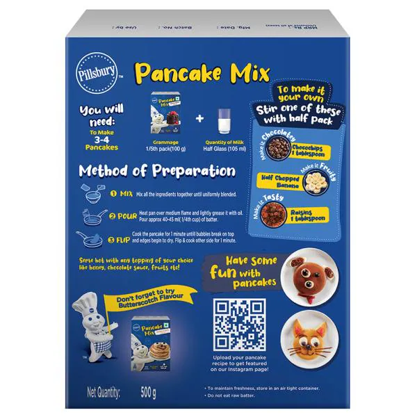 Pillsbury Chocolate Flavour Pancake Mix 500 g JioMart