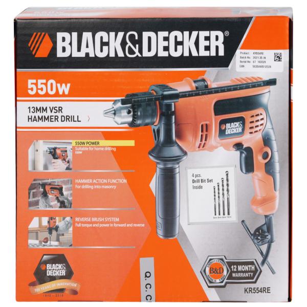 Black and Decker Hammer Drill 550 W (KR554REIN) JioMart