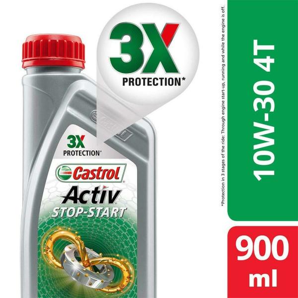 Castrol Activ 4T 10W30 StopStart Engine Oil 900 ml JioMart