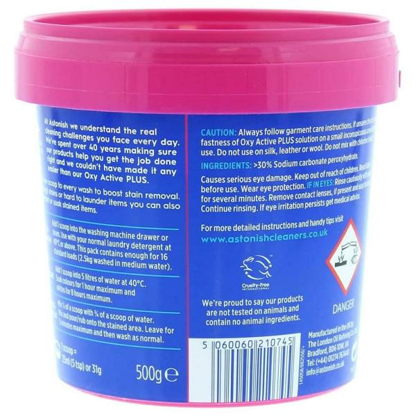 Astonish Oxy Active Plus Fabric Stain Remover 500 g JioMart