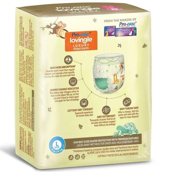 Proease Lovingle Luxury Diaper Pants (L) 6 count (9 14 kg) JioMart