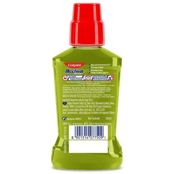 Colgate Max Fresh Elaichi Fresh Mouthwash 100 ml JioMart