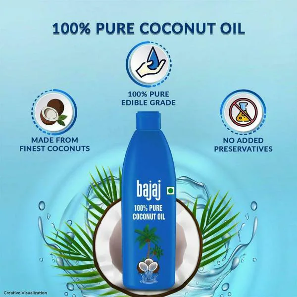 Bajaj 100 Pure Coconut Oil 600 ml JioMart