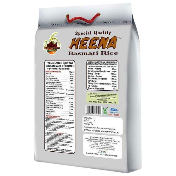 Shri Lal Mahal Heena 1121 Basmati Rice 5 kg - JioMart
