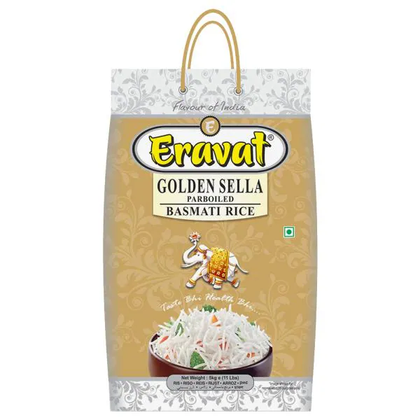 Eravat Golden Sella Parboiled Basmati Rice 5 kg JioMart