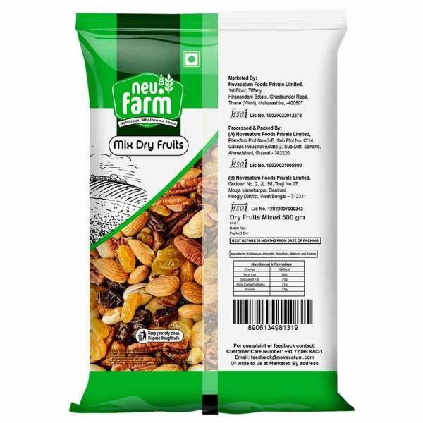 Neu Farm Mix Dry Fruits 500 g JioMart