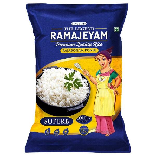 The Legend Ramajeyam Rajabogam Ponni Rice 25 kg JioMart