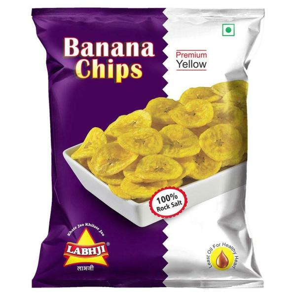 Labhji Premium Yellow Banana Chips with Rock Salt 170 g JioMart