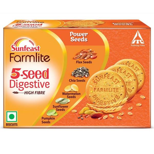 Sunfeast Farmlite 5Seed Digestive HighFibre Biscuits 250 g JioMart