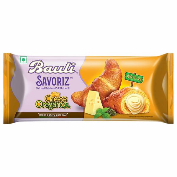 Bauli Savoriz Cheese Oregano Puff Roll 52 g (Pack) - JioMart