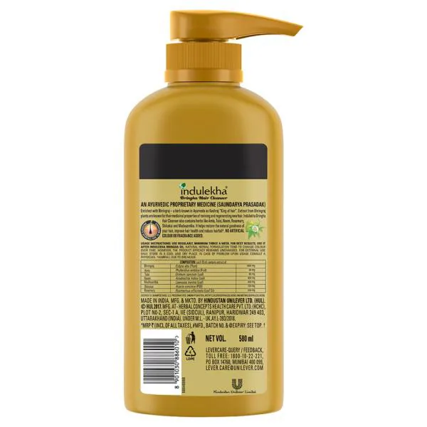 Indulekha Bringha Hair Cleanser 580 ml - JioMart