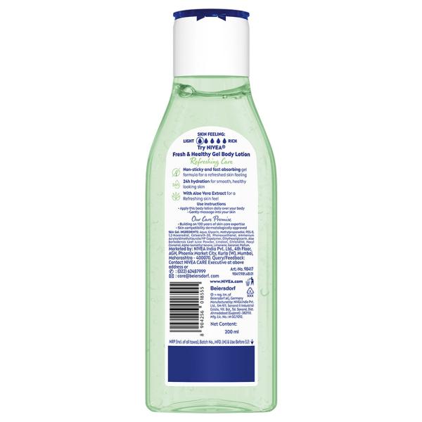 Nivea Refreshing Care Fresh and Healthy Aloe Vera Gel Body Lotion 200 ml JioMart