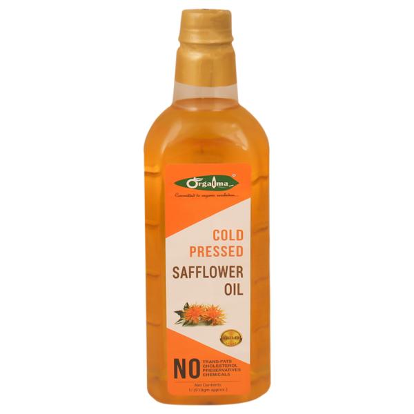 Orgatma Gold Cold Pressed Safflower Oil 1 L JioMart
