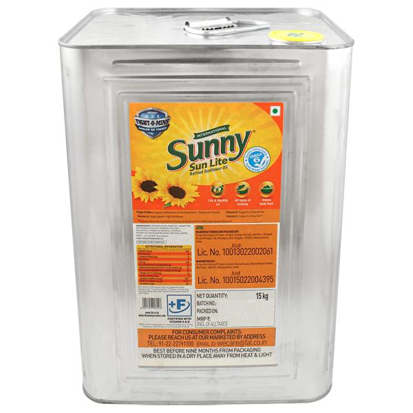 Sunny Sun Lite Refined Sunflower Oil 15 kg JioMart