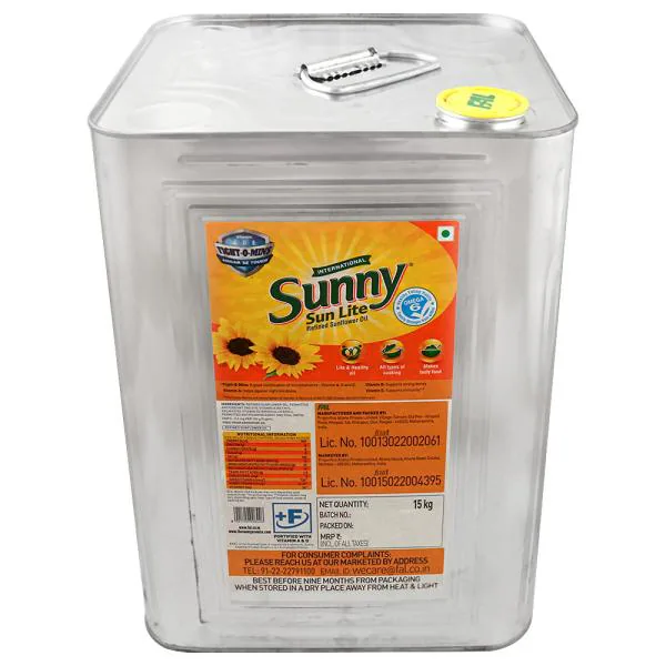Sunny Sun Lite Refined Sunflower Oil 15 kg JioMart