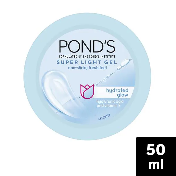 Pond's Hydrated Glow Hyaluronic Acid & Vitamin E Super Light Gel 50 ml