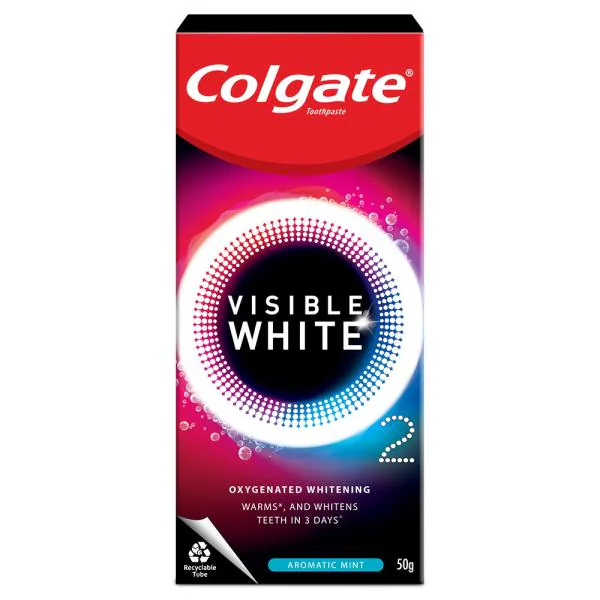 Colgate Visible White O2 Aromatic Mint Toothpaste 50 g JioMart