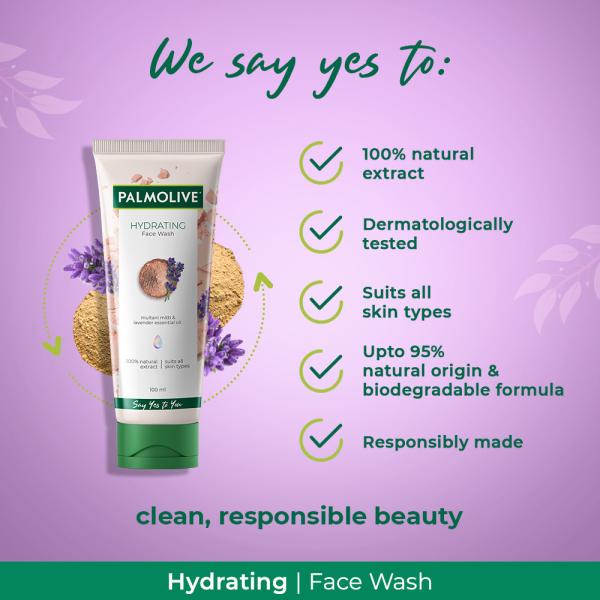 Palmolive Hydrating Multani Mitti and Lavender Essential Oil Face Wash
