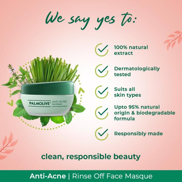 Palmolive Anti Acne Tulsi & Lemongrass Face Masque 100 ml JioMart