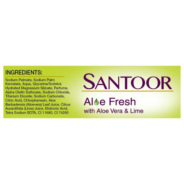 Santoor Aloe Fresh Soap 150 g (Pack of 3) JioMart