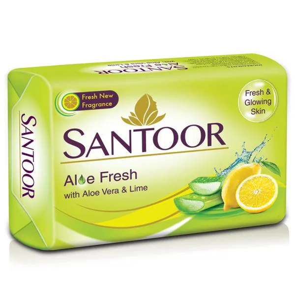 Santoor Aloe Fresh Soap 150 g (Pack of 3) JioMart