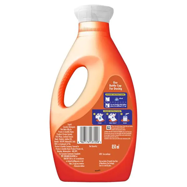 Tide Matic Top Load Liquid Laundry Detergent 850 ml JioMart
