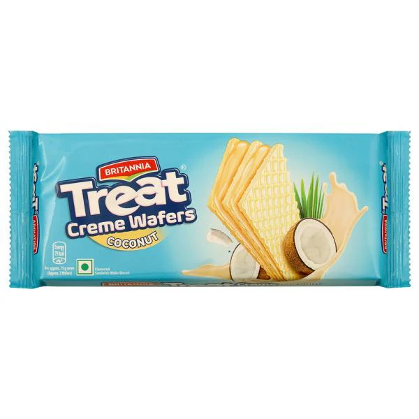 Britannia Treat Coconut Flavour Sandwich Creme Wafer Biscuit 60 g JioMart